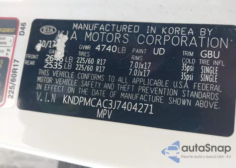 2018 Kia Sportage Lx from USA, damaged, VIN KNDPMCAC3J7404271